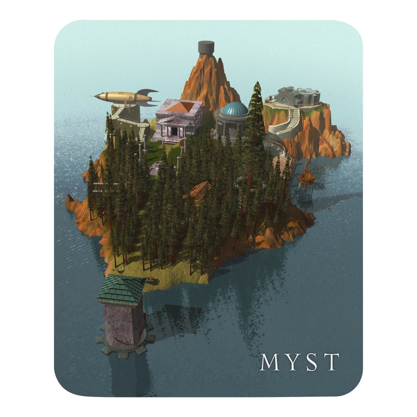 Classic Myst Island Mousepad
