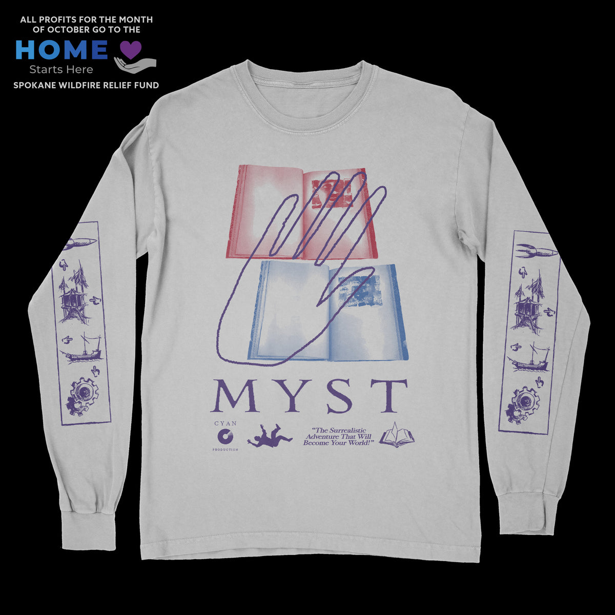Myst "Ages" Long Sleeve Tee