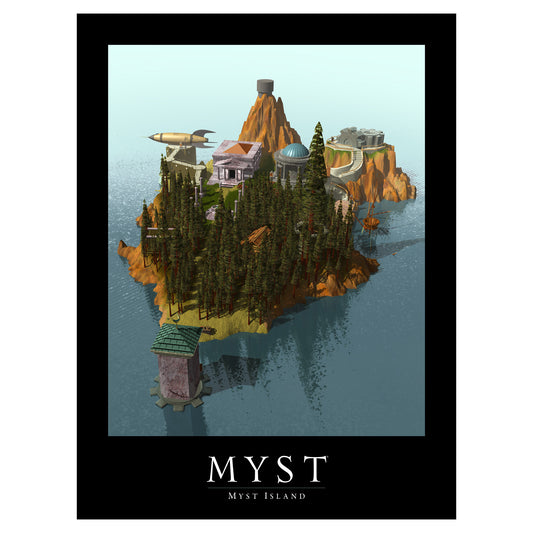 Classic Myst Island Poster