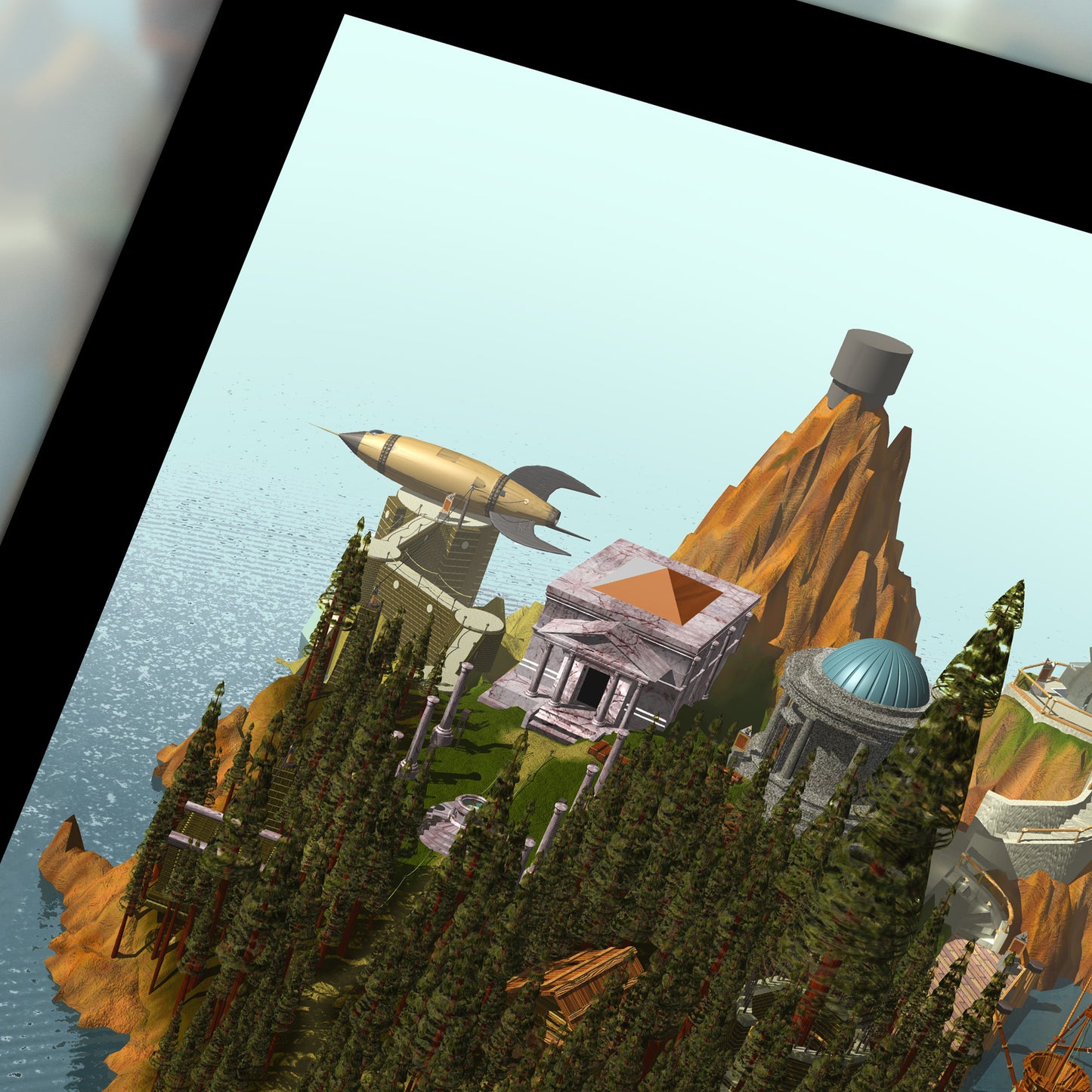 Classic Myst Island Poster