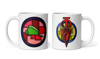 Riven - Whark Sigil Mug - Stained-Glass Motif  (11oz)