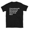 Ages of Myst + Helvetica Shirt - Straight-Cut, Dark