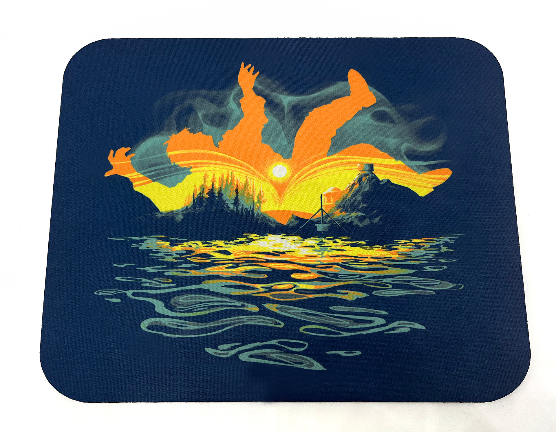 Falling Man Design Falling Man Mousepad – Cyan Worlds