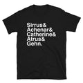 Names of Myst + Helvetica Shirt - Straight-Cut, Dark