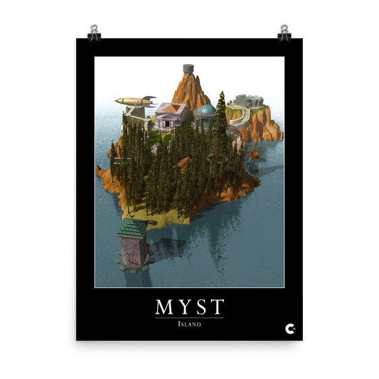 Myst Island Iconic Poster