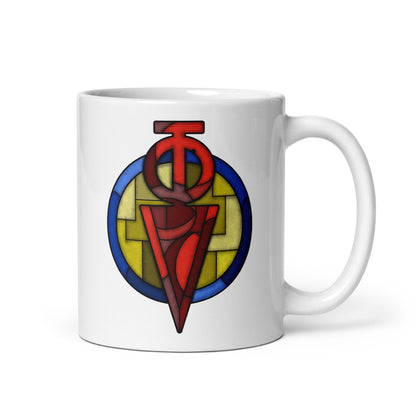 Riven - Whark Sigil Mug - Stained-Glass Motif  (11oz)